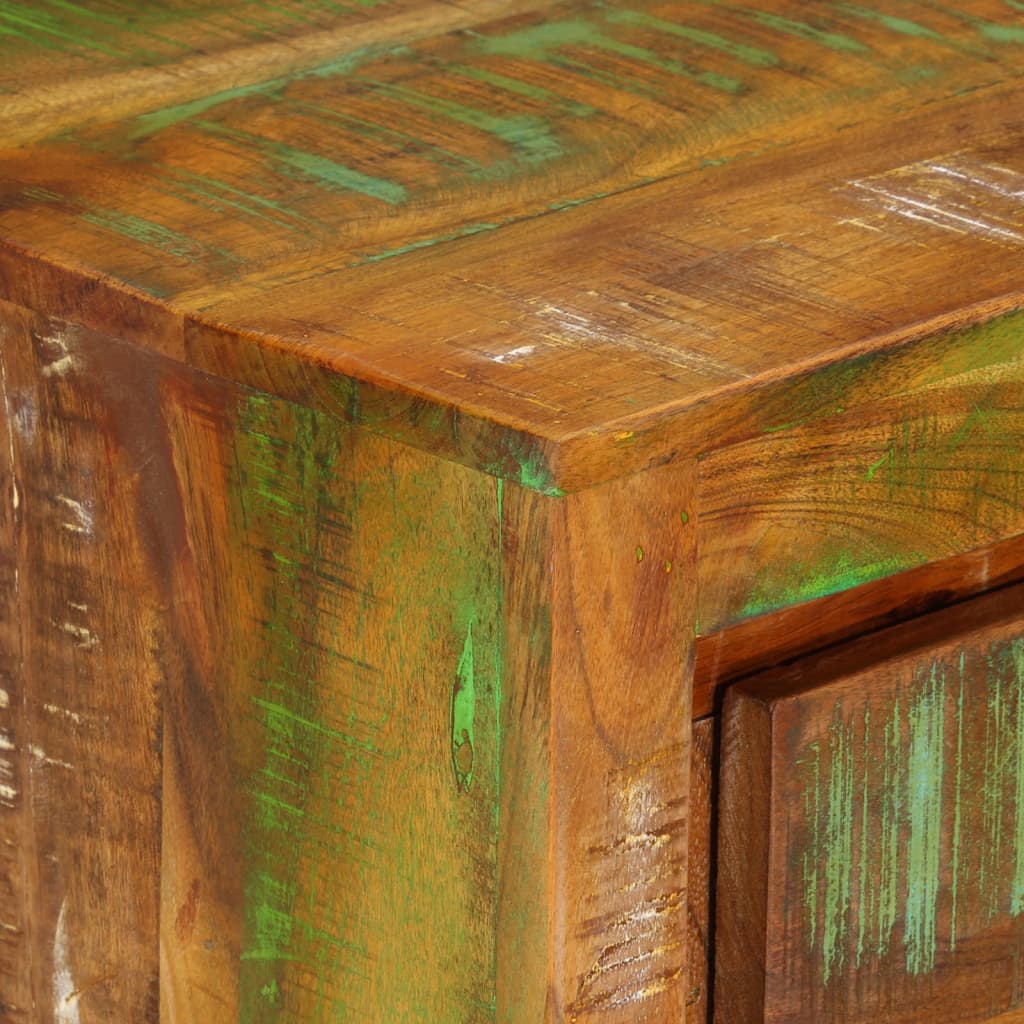 Komoda vícebarevná 60 x 33 x 75 cm masivní recyklované dřevo