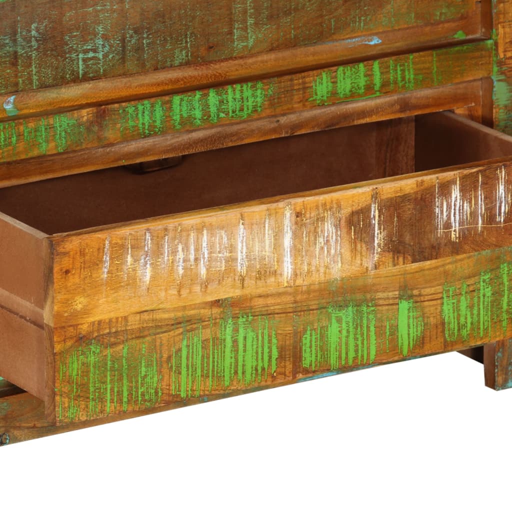 Komoda vícebarevná 60 x 33 x 75 cm masivní recyklované dřevo