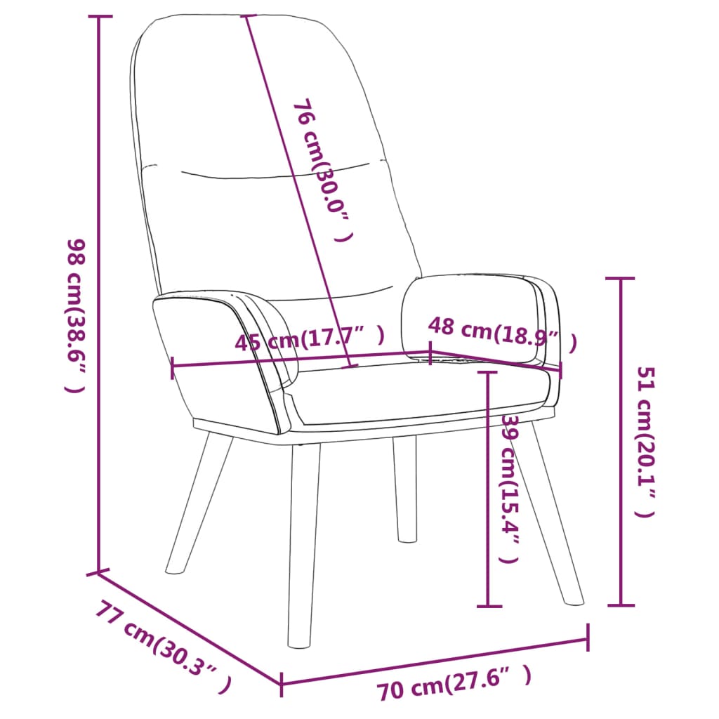 Relaxační křeslo světle šedé textil