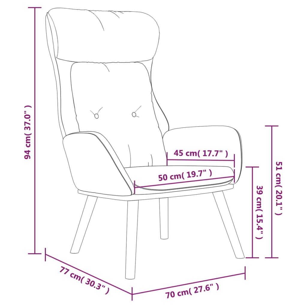 Relaxační křeslo hořčicově žluté textil