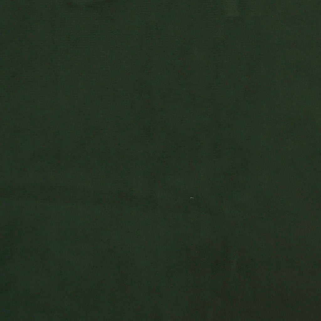 Lenoška s podhlavníkem tmavě zelená samet