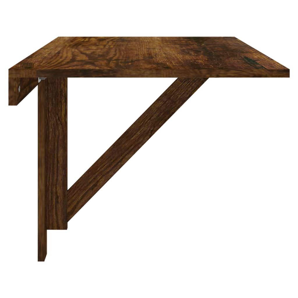 Nástěnný sklápěcí stůl kouřový dub 100x60x56cm kompozitní dřevo