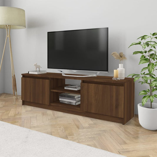 TV skříňka hnědý dub 120 x 30 x 35,5 cm kompozitní dřevo