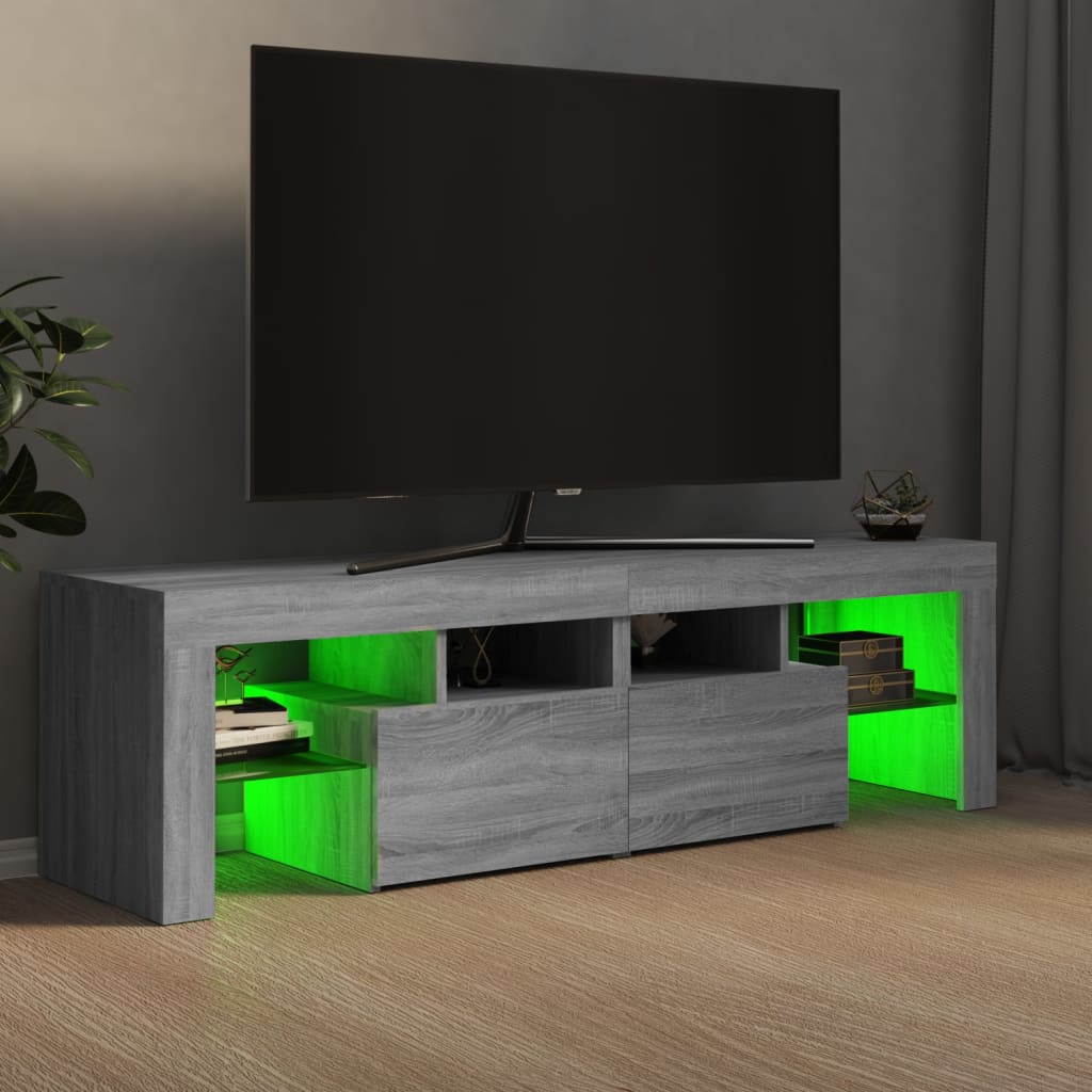 TV skříňka s LED osvětlením ďábel 140 x 36,5 x 40 cm