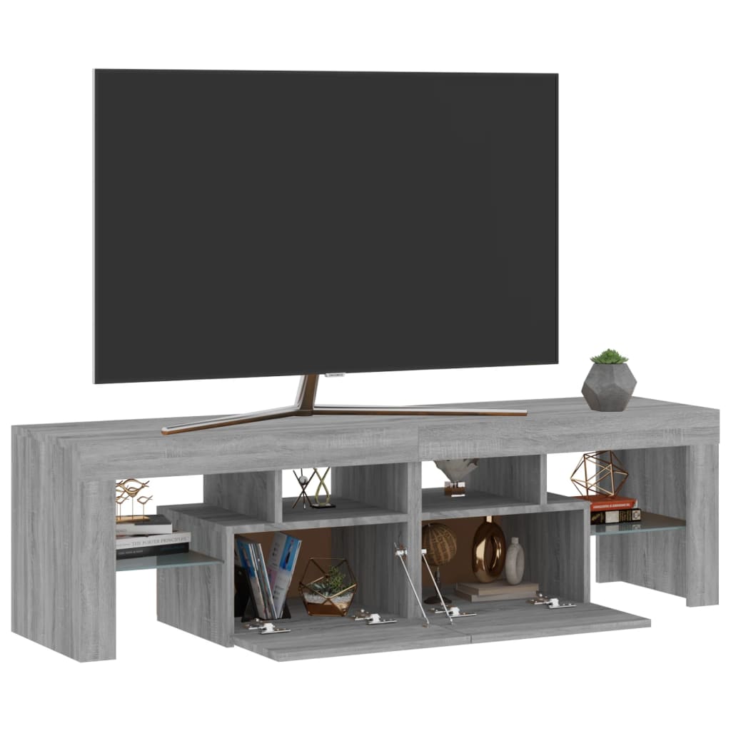 TV skříňka s LED osvětlením ďábel 140 x 36,5 x 40 cm