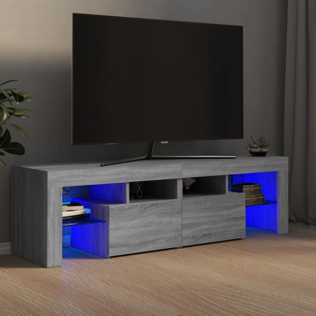 TV skříňka s LED osvětlením ďábel 140 x 36,5 x 40 cm