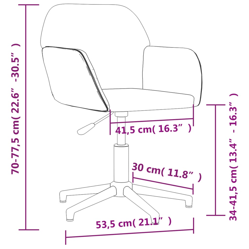 Otočná kancelářská židle krémová textil