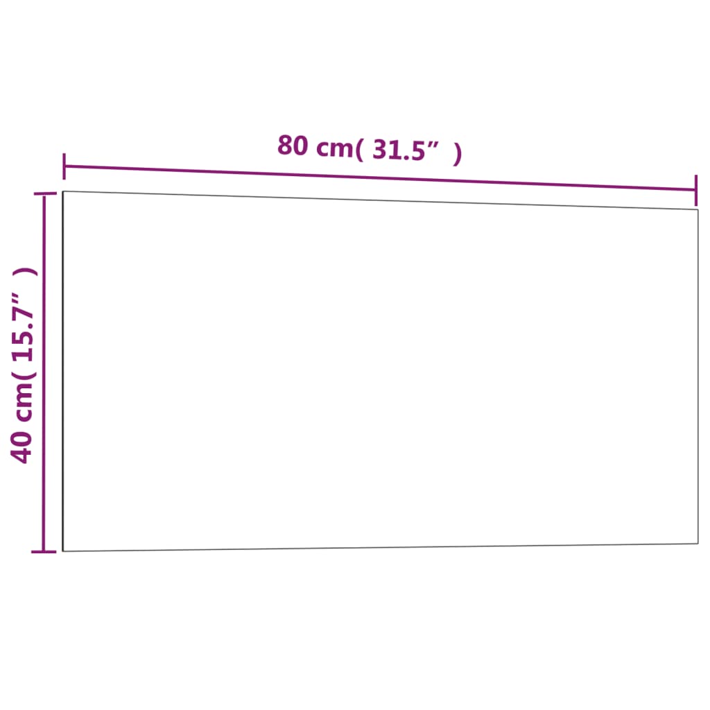 Nástěnná magnetická tabule černá 80 x 40 cm tvrzené sklo