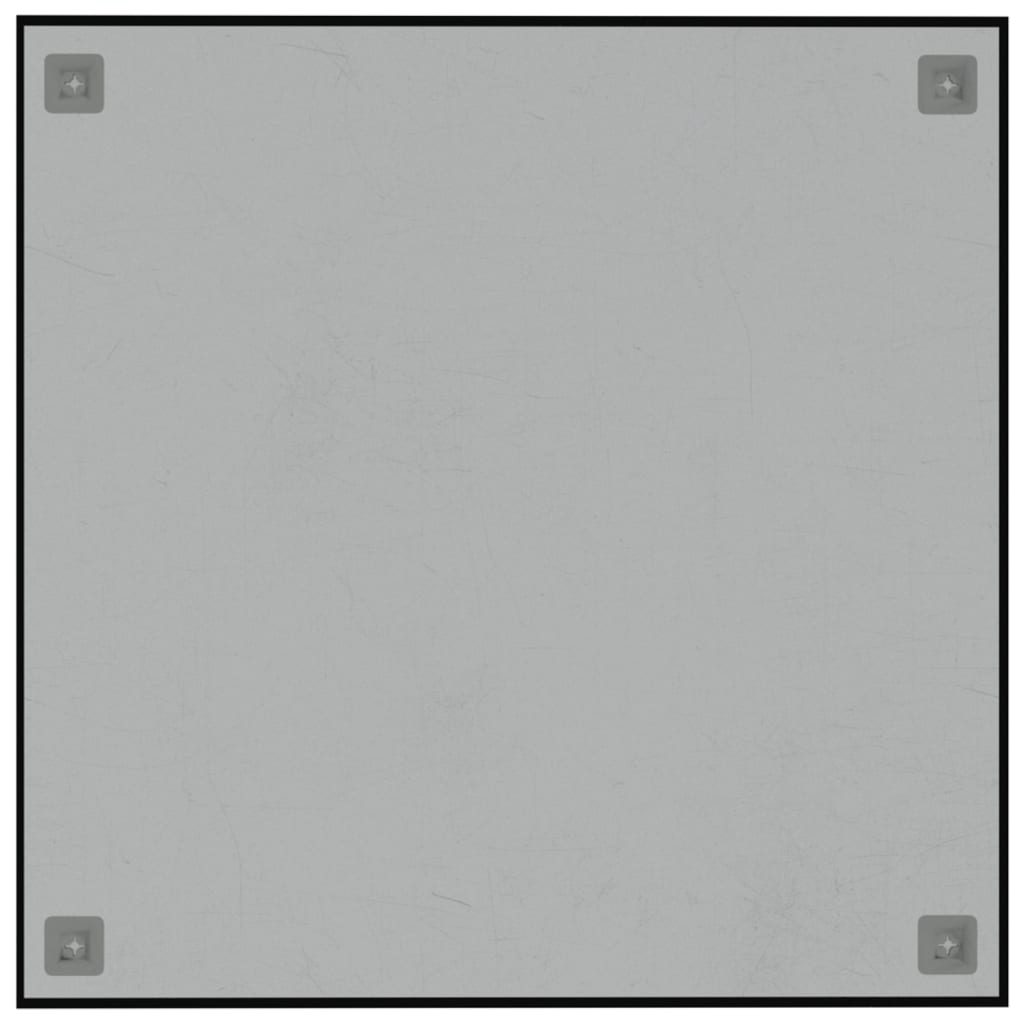 Nástěnná magnetická tabule černá 60 x 60 cm tvrzené sklo