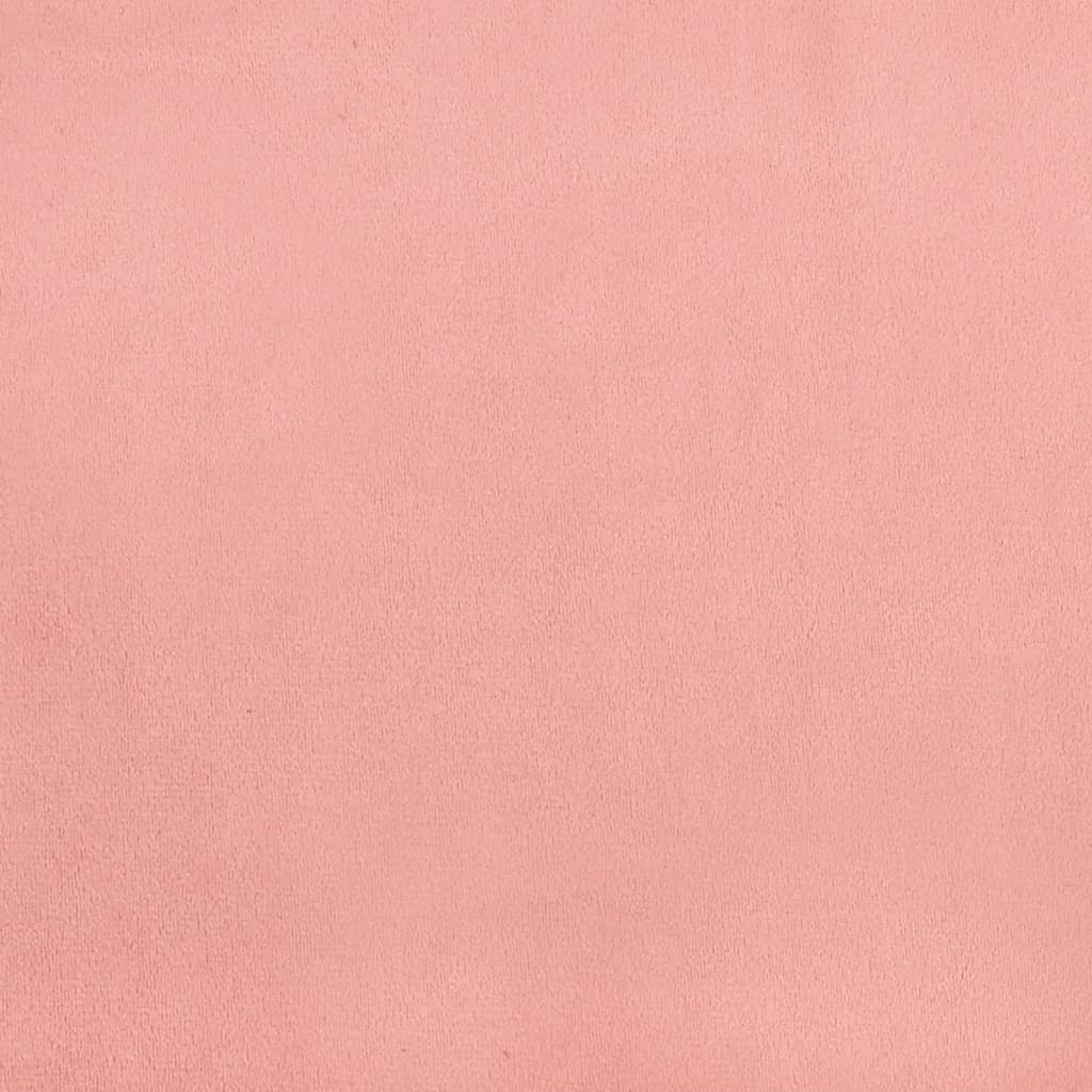 Taštičková matrace růžová 80 x 200 x 20 cm samet