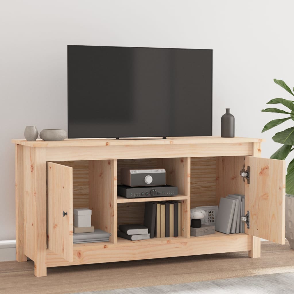 TV skříňka 103 x 36,5 x 52 cm masivní borové dřevo