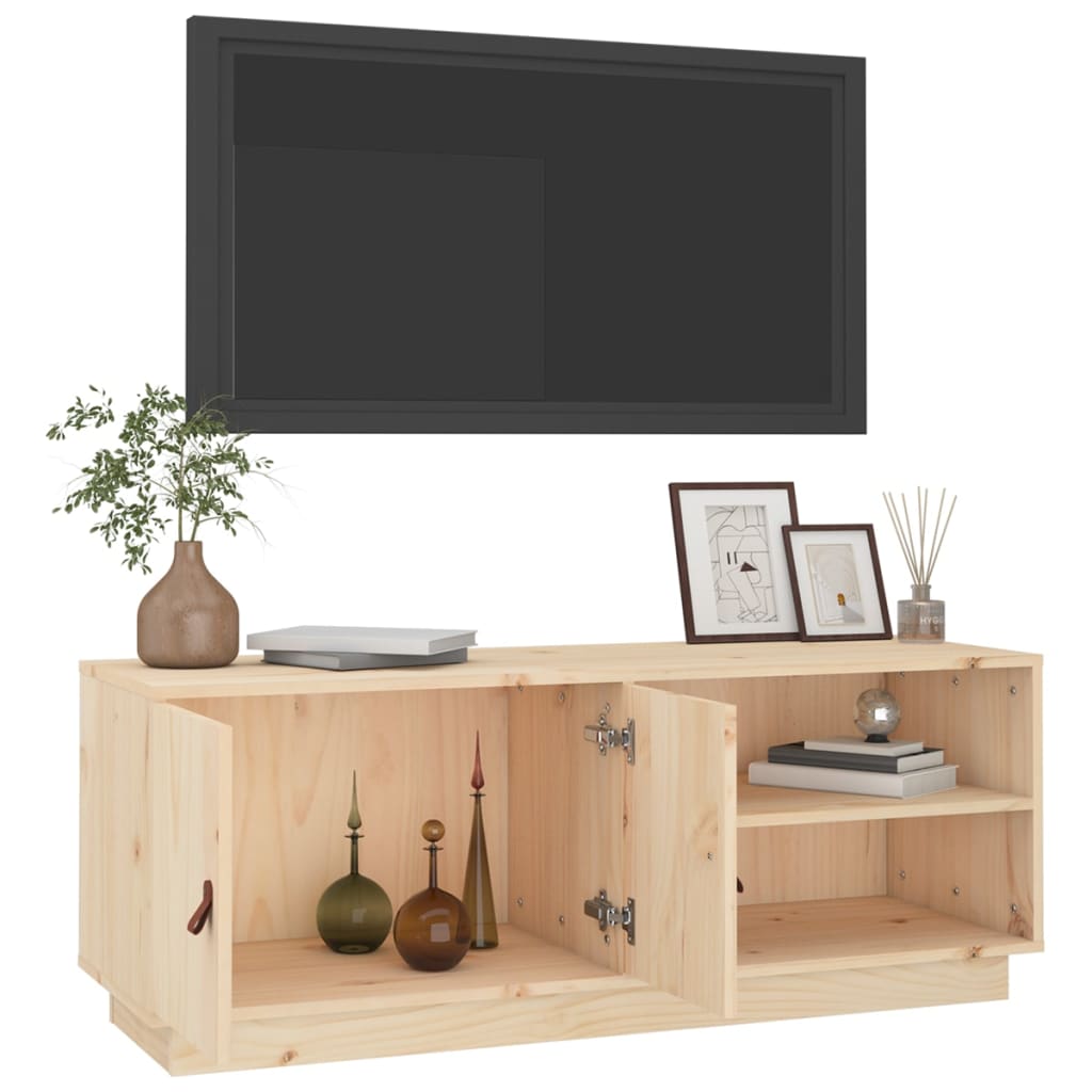 TV skříňka 105 x 34 x 40 cm masivní borové dřevo