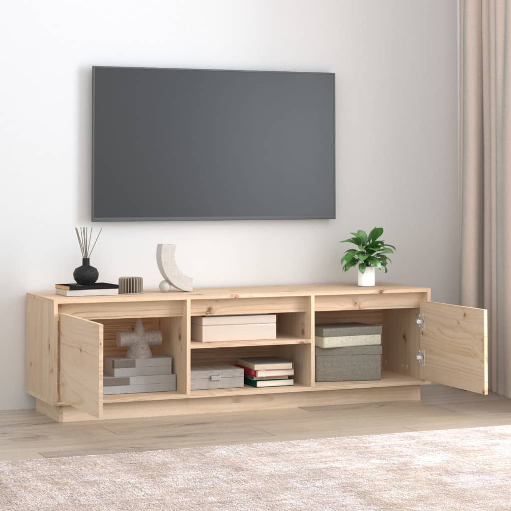 TV skříňka 140 x 35 x 40 cm masivní borové dřevo