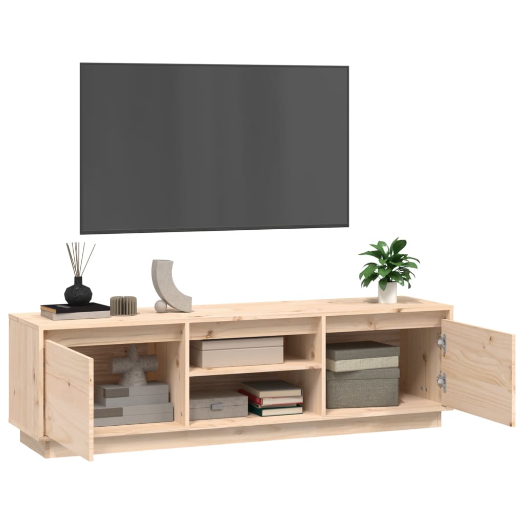 TV skříňka 140 x 35 x 40 cm masivní borové dřevo