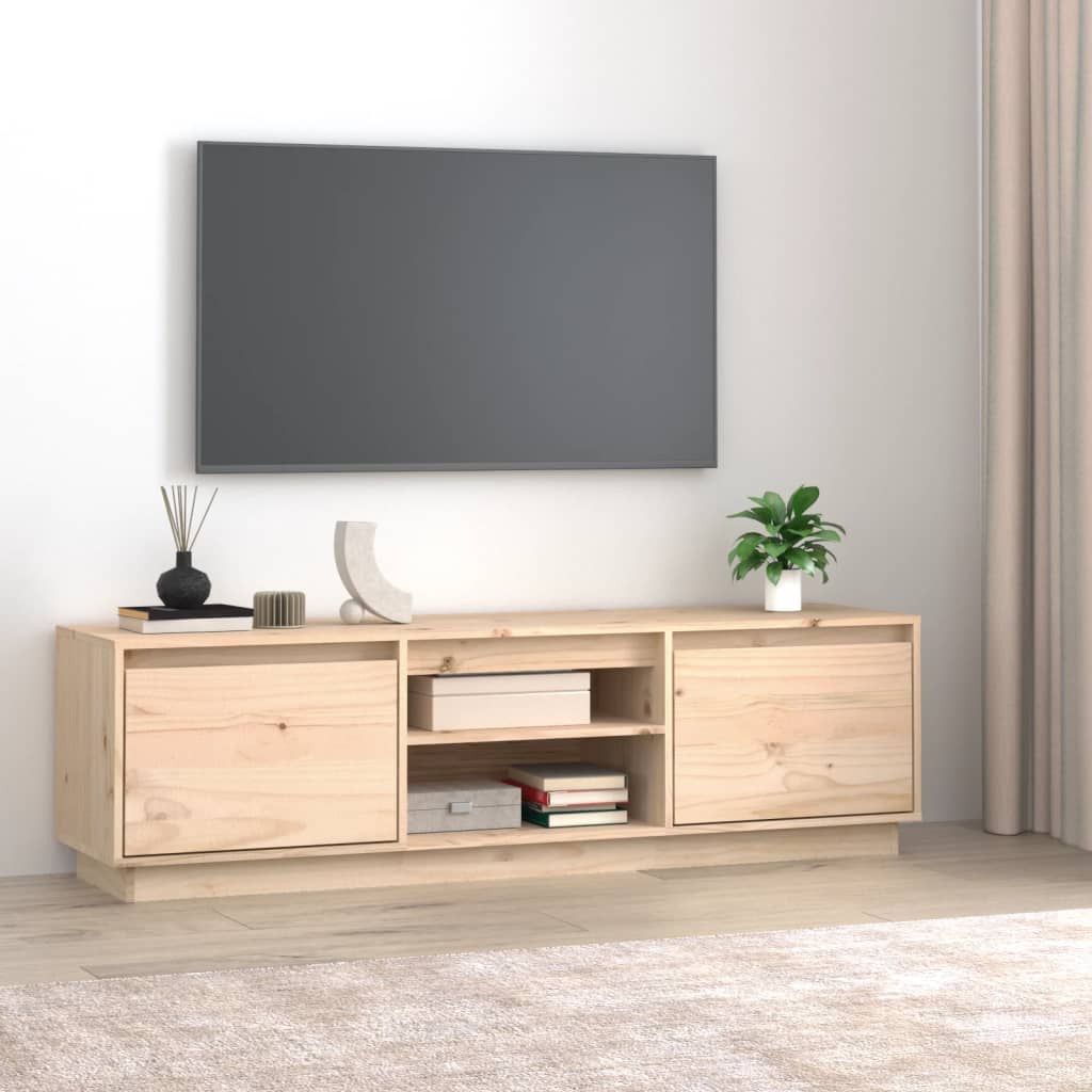 TV skříňka 140 x 35 x 40 cm masivní borové dřevo