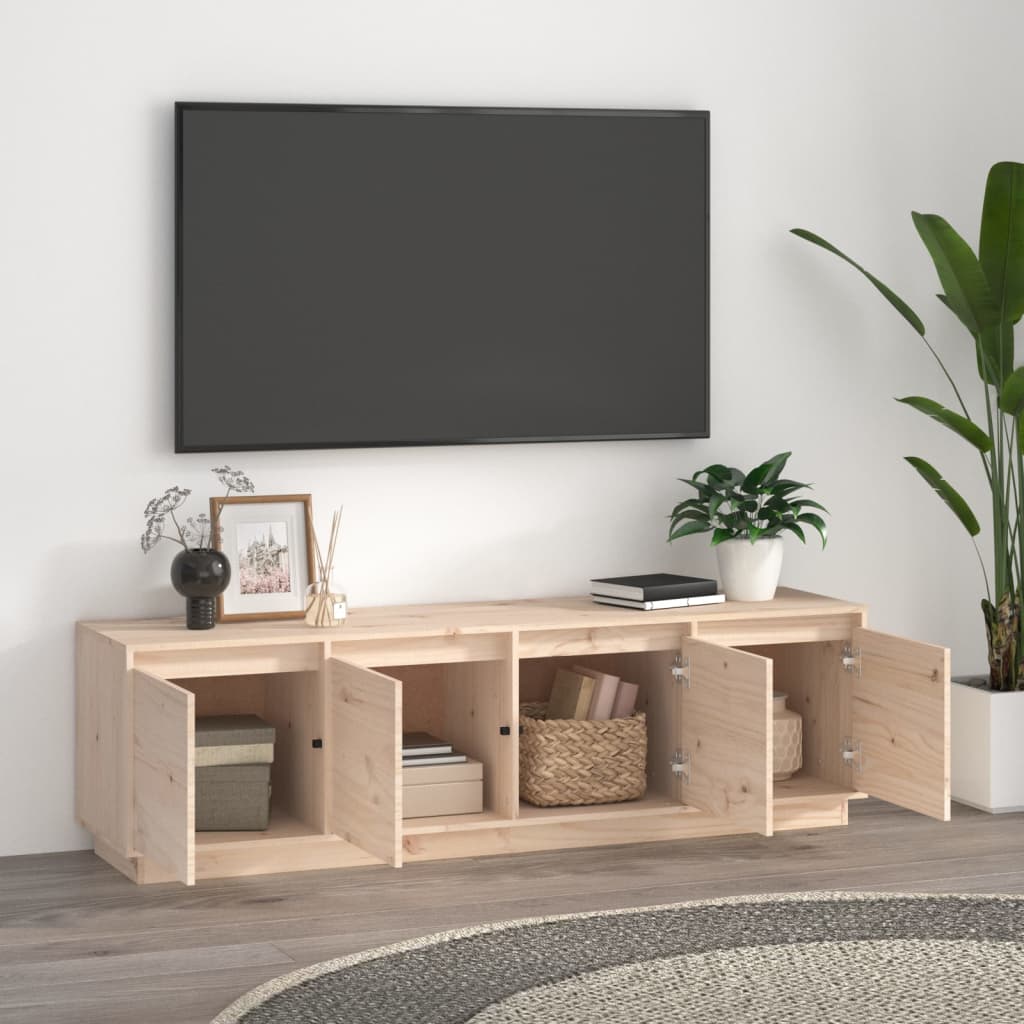 TV skříňka 156 x 37 x 45 cm masivní borové dřevo