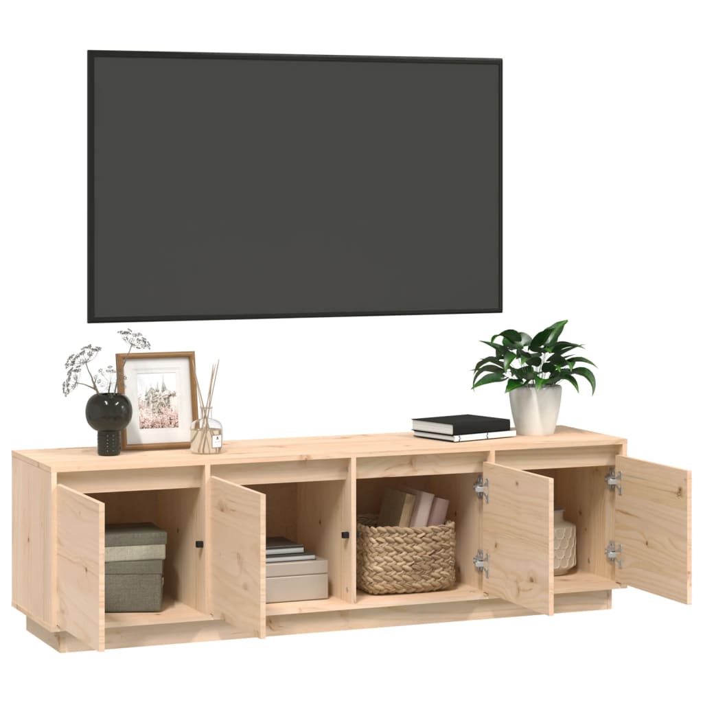 TV skříňka 156 x 37 x 45 cm masivní borové dřevo