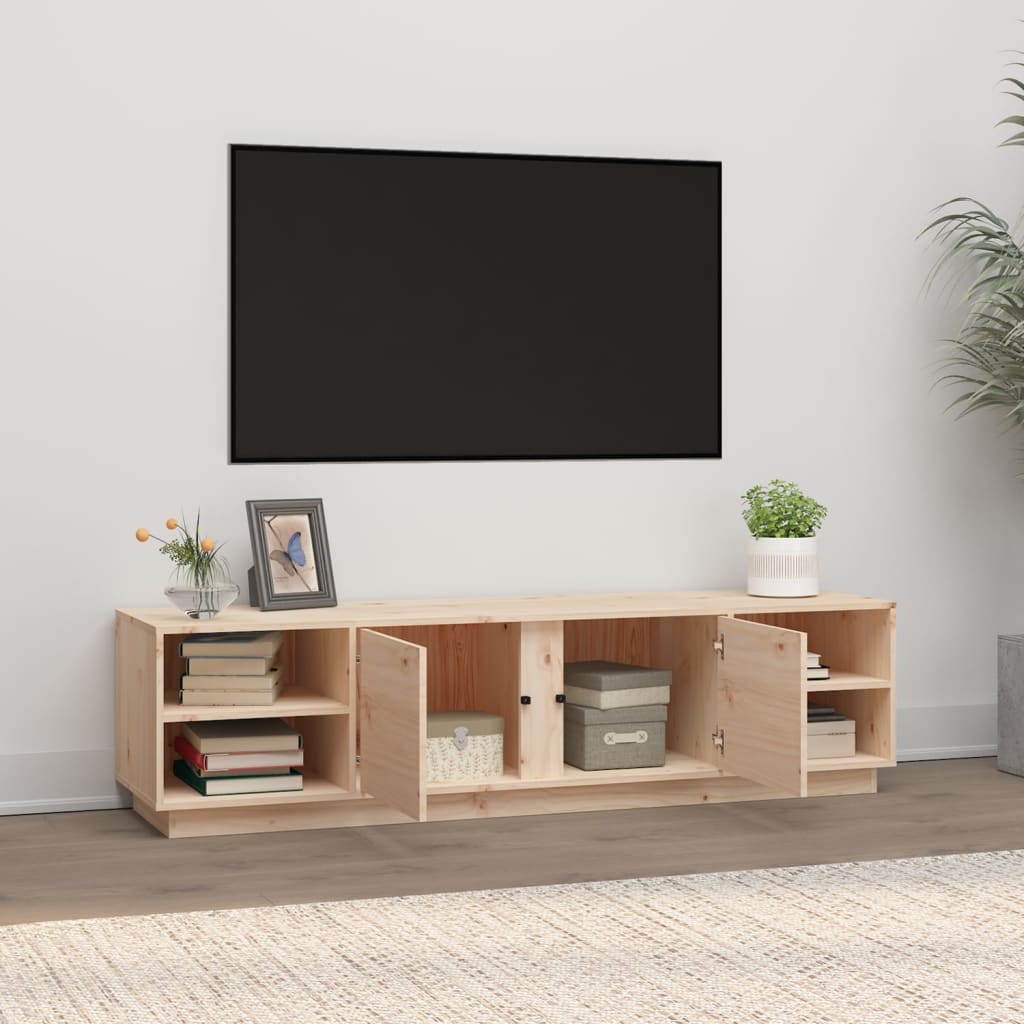 TV skříňka 156 x 40 x 40 cm masivní borové dřevo