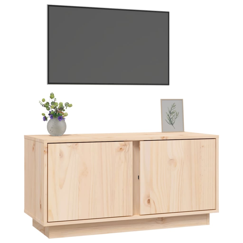 TV skříňka 80 x 35 x 40,5 cm masivní borové dřevo