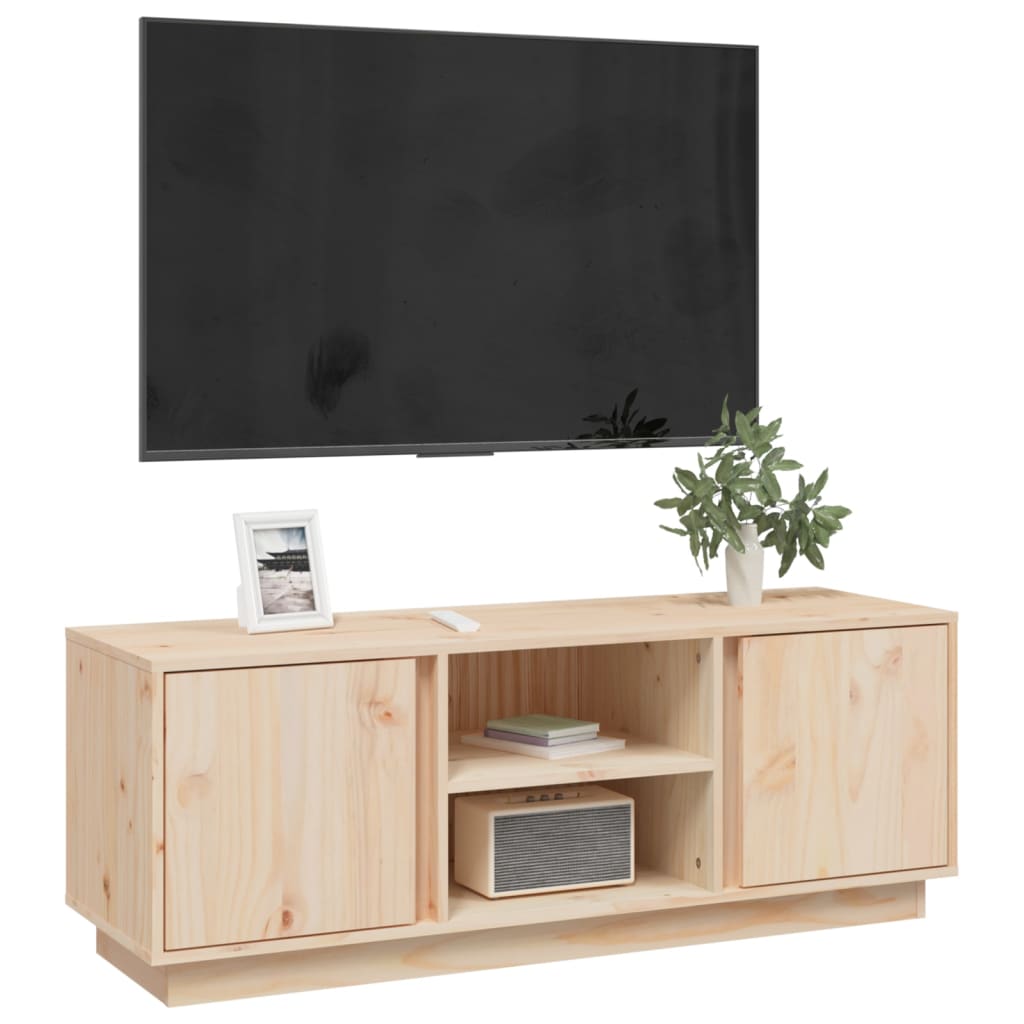 TV skříňka 110x35x40,5 cm masivní borové dřevo