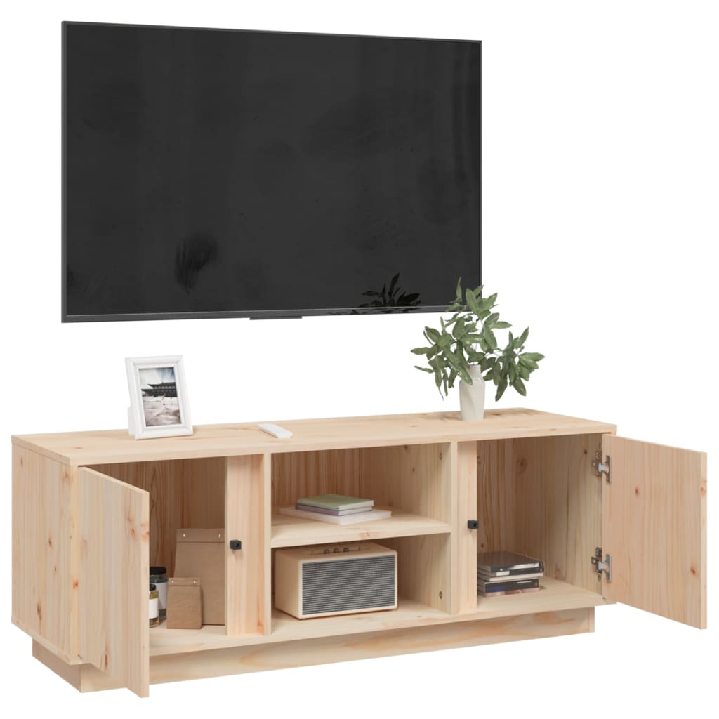 TV skříňka 110x35x40,5 cm masivní borové dřevo