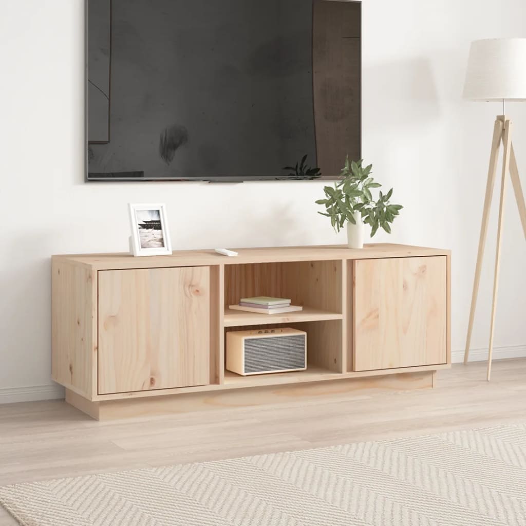 TV skříňka 110x35x40,5 cm masivní borové dřevo