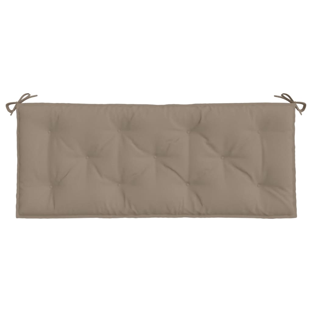 Podušky na zahradní lavici 2ks taupe 120x50x3cm oxfordská látka