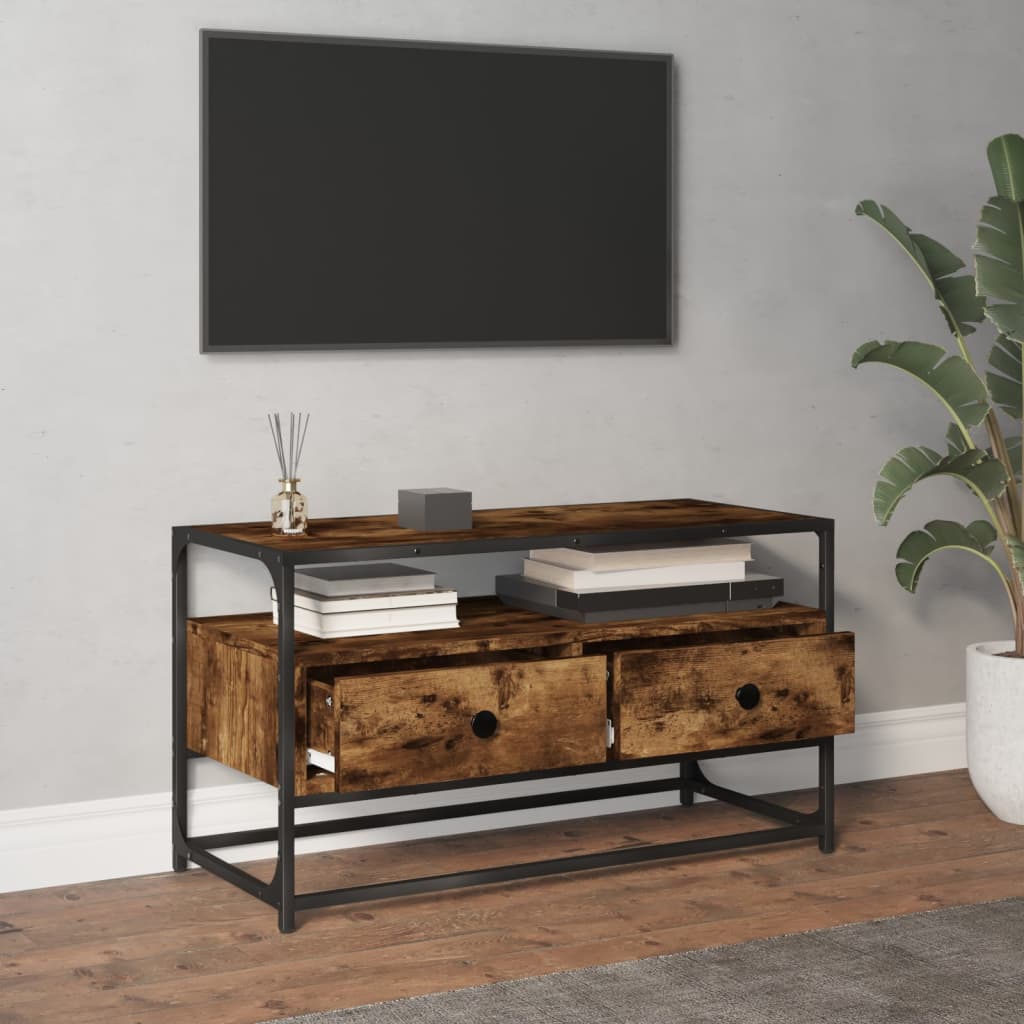 TV skříňka kouřový dub 80 x 35 x 45 cm kompozitní dřevo