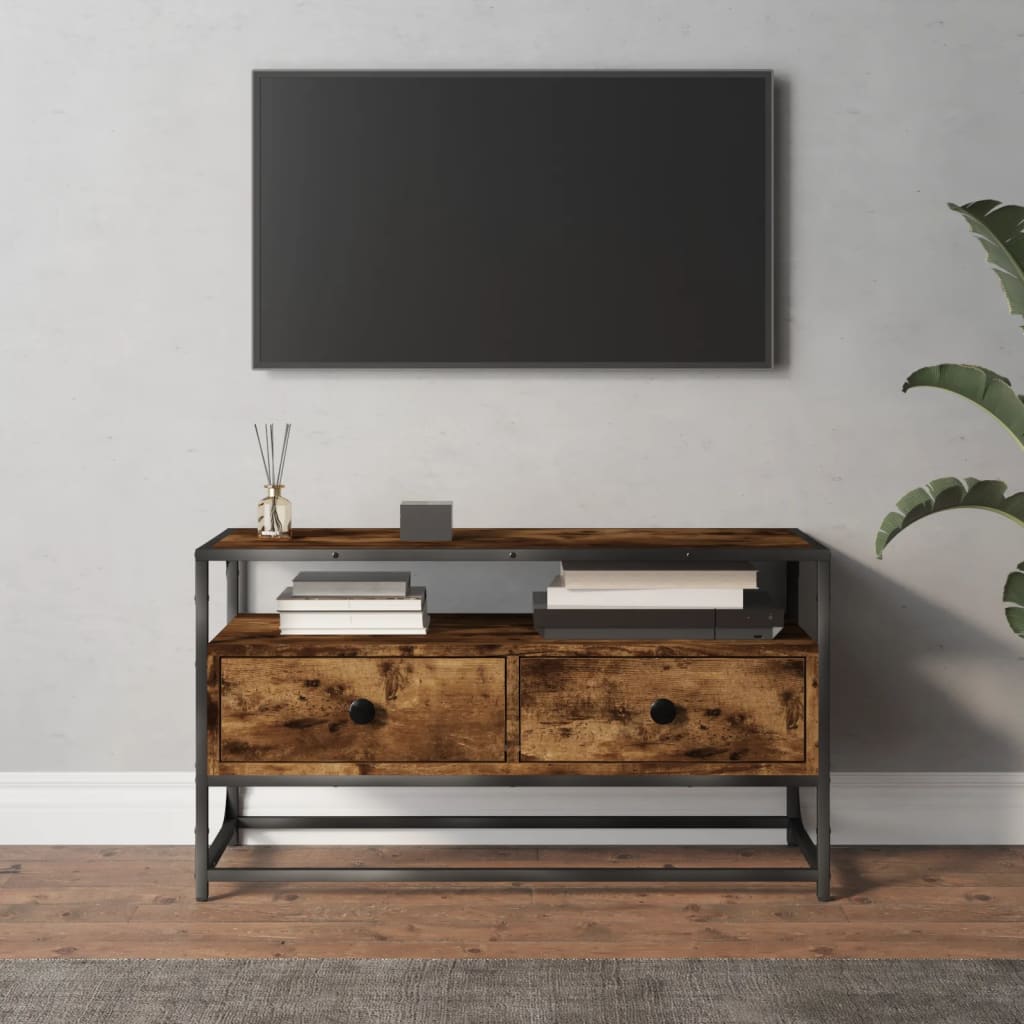 TV skříňka kouřový dub 80 x 35 x 45 cm kompozitní dřevo