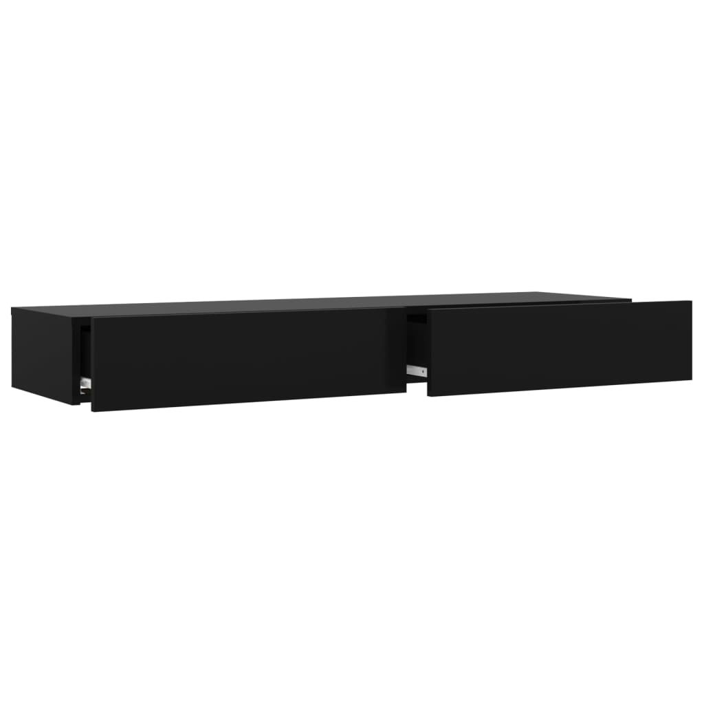 TV skříňka s LED osvětlením černá 120 x 35 x 15,5 cm