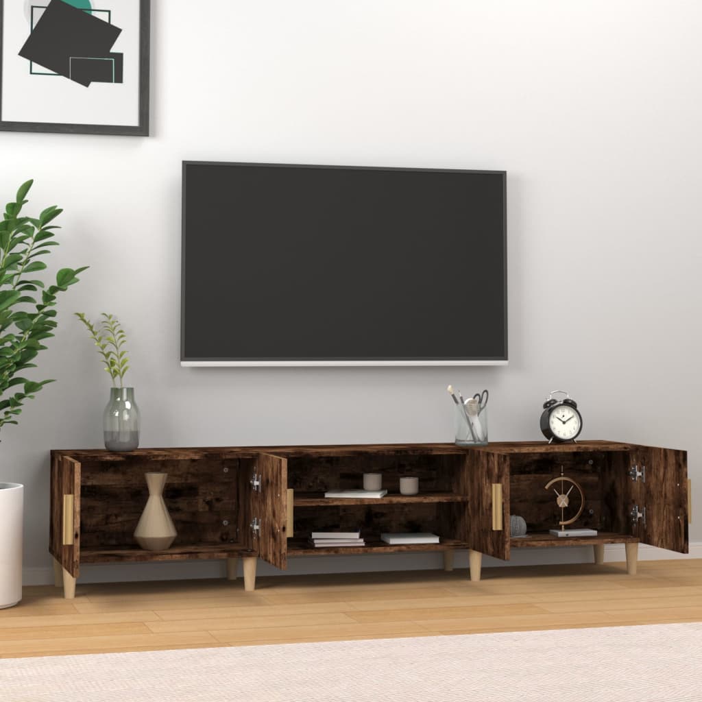 TV skříňka kouřový dub 180 x 31,5 x 40 cm kompozitní dřevo