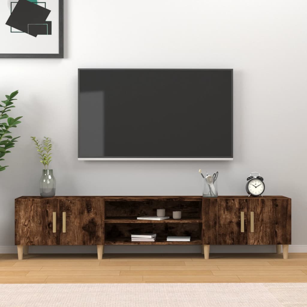 TV skříňka kouřový dub 180 x 31,5 x 40 cm kompozitní dřevo