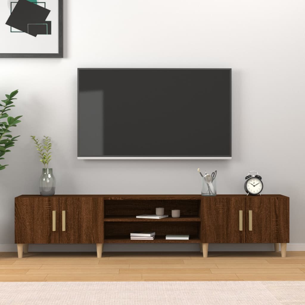 TV skříňka hnědý dub 180 x 31,5 x 40 cm kompozitní dřevo