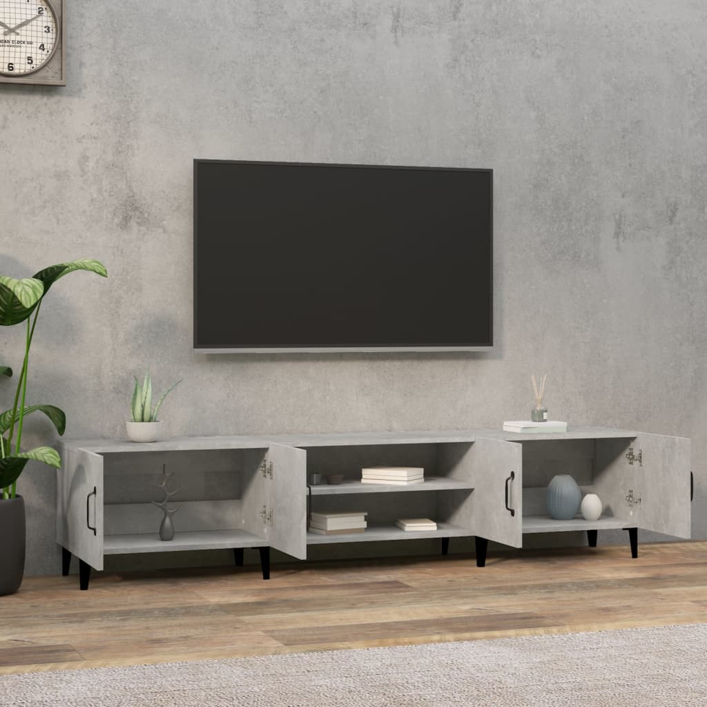 TV skříňka betonově šedá 180 x 31,5 x 40 cm kompozitní dřevo