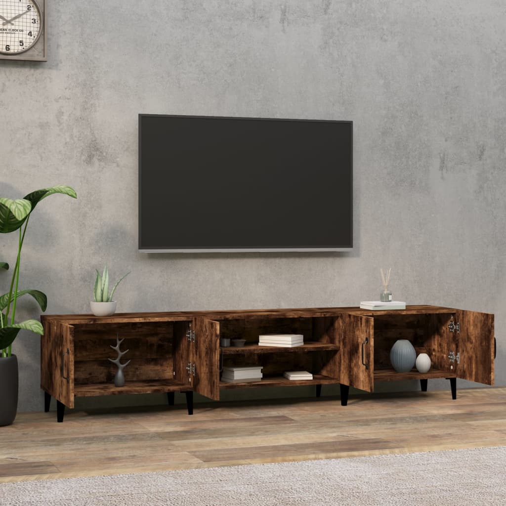 TV skříňka kouřový dub 180 x 31,5 x 40 cm kompozitní dřevo