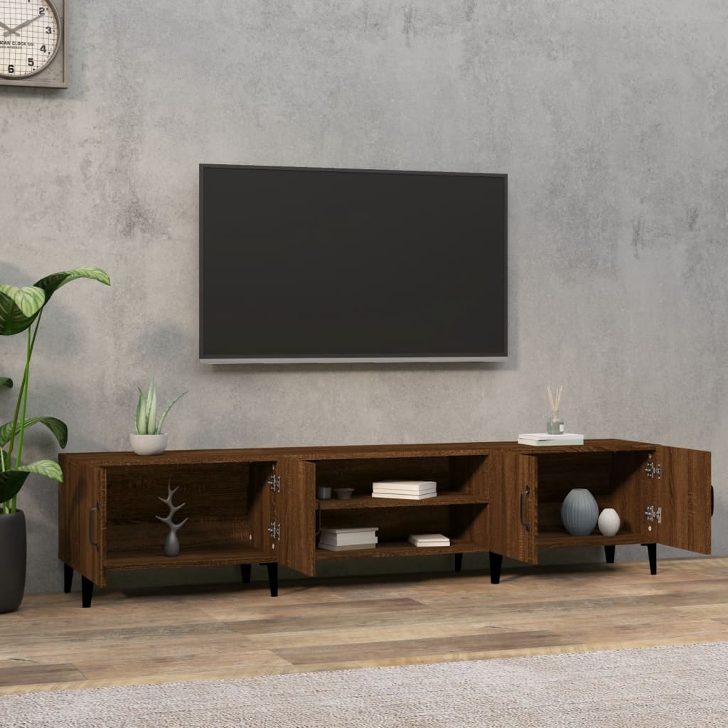 TV skříňka hnědý dub 180 x 31,5 x 40 cm kompozitní dřevo