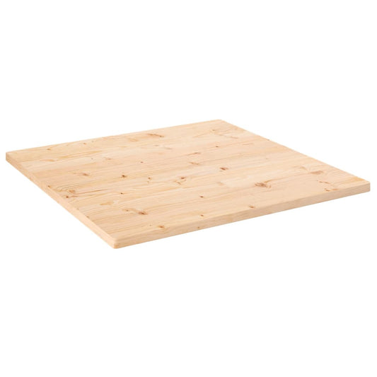 Stolní deska 70 x 70 x 2,5 cm masivní borové dřevo čtvercová