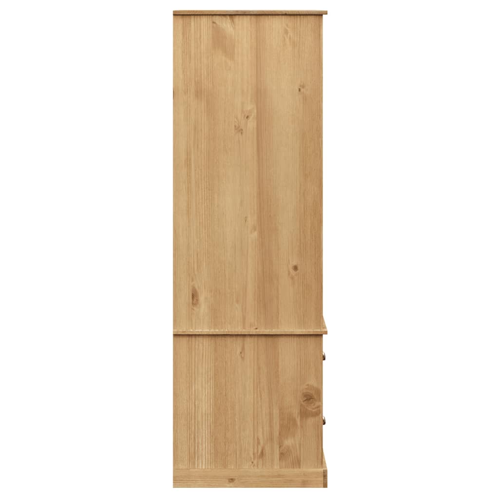 Šatní skříň VIGO 90 x 55 x 176 cm masivní borové dřevo