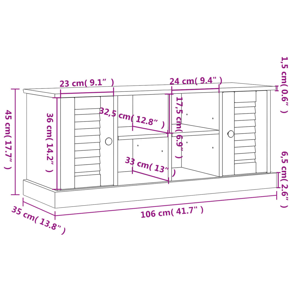 Lavice s botníkem VIGO bílá 106x35x45 cm masivní borové dřevo