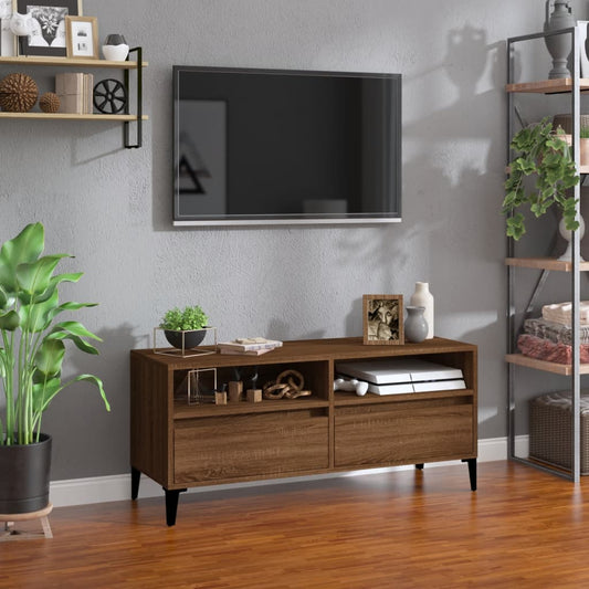 TV skříňka hnědý dub 100 x 34,5 x 44,5 cm kompozitní dřevo