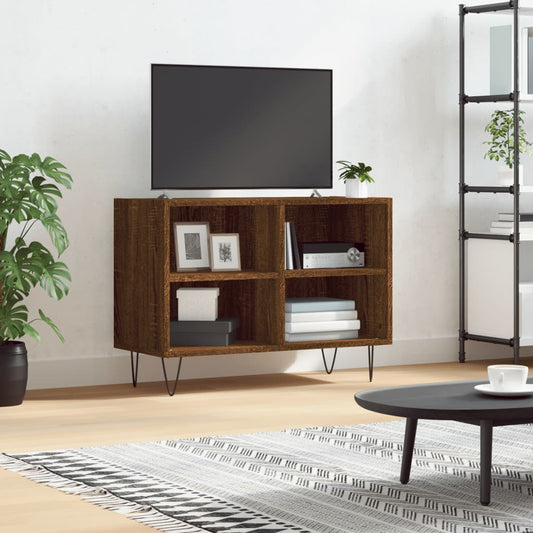 TV skříňka hnědý dub 69,5 x 30 x 50 cm kompozitní dřevo