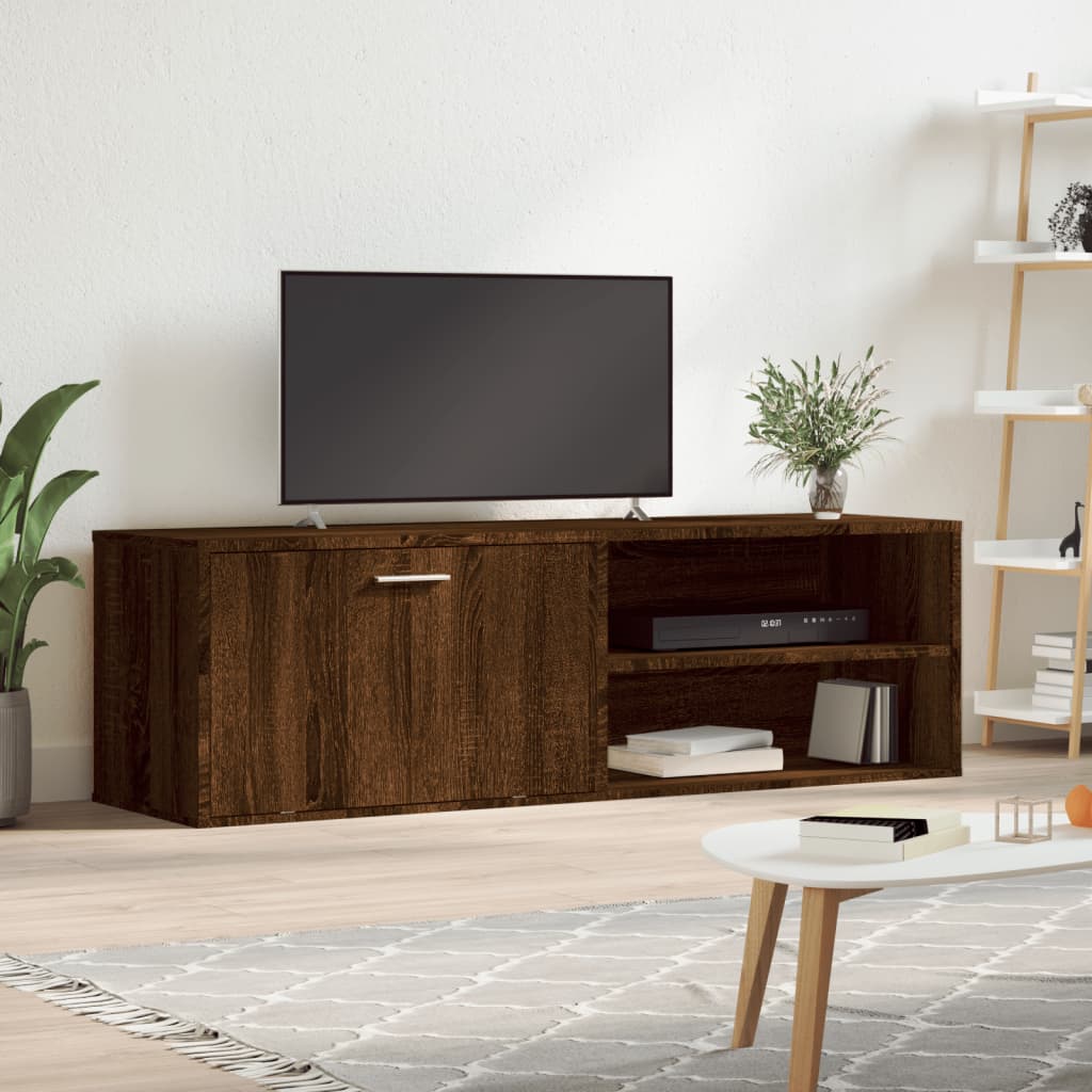 TV skříňka hnědý dub 120 x 34 x 37 cm kompozitní dřevo