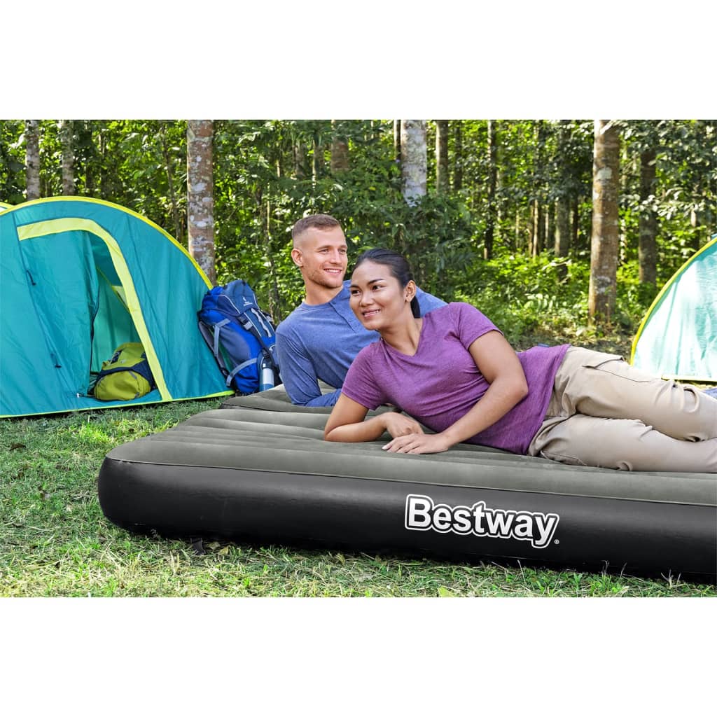 Bestway Nafukovací matrace 3 v 1 černá a šedá 188 x 99 x 25 cm