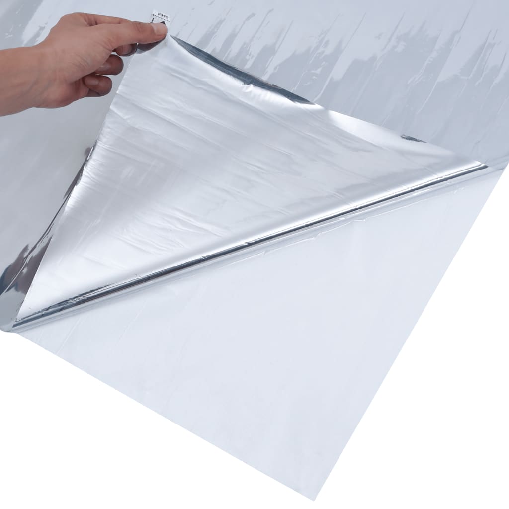 Solární fólie statická reflexní efekt stříbrná 60 x 2000 cm PVC