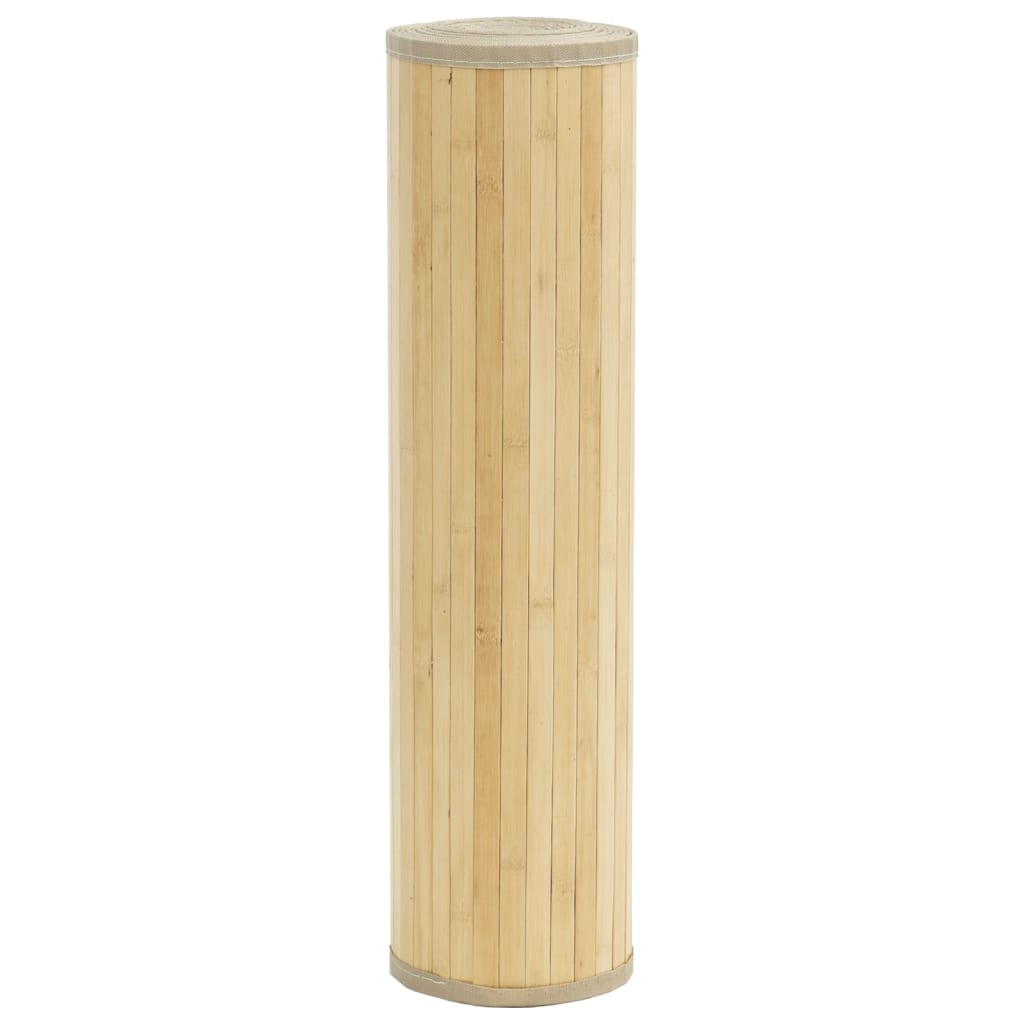 Koberec obdélníkový světle přírodní 70 x 100 cm bambus