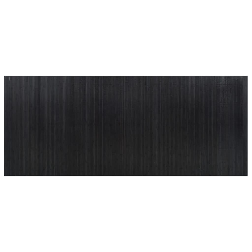 Paraván černý 165 x 400 cm bambus