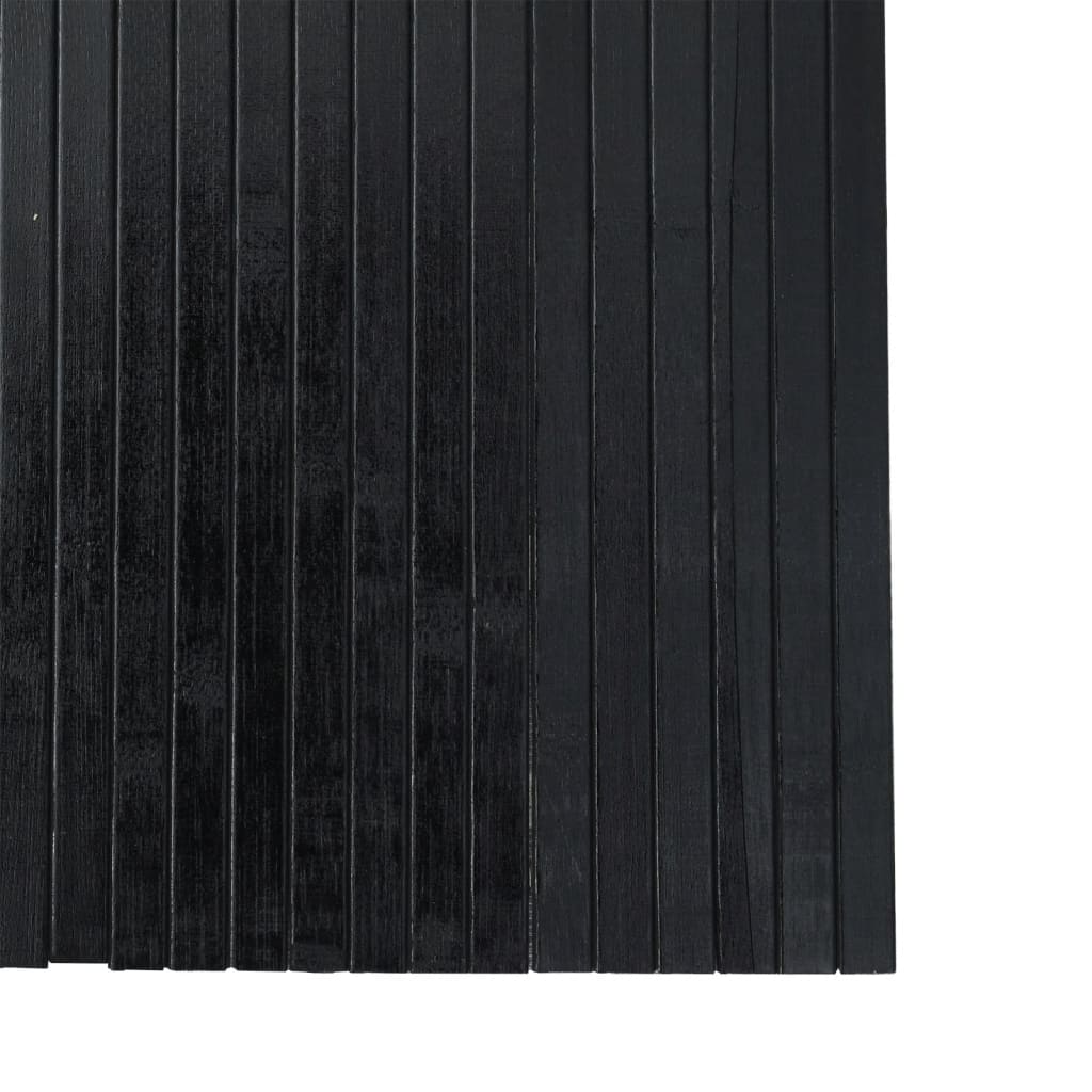 Paraván černý 165 x 400 cm bambus