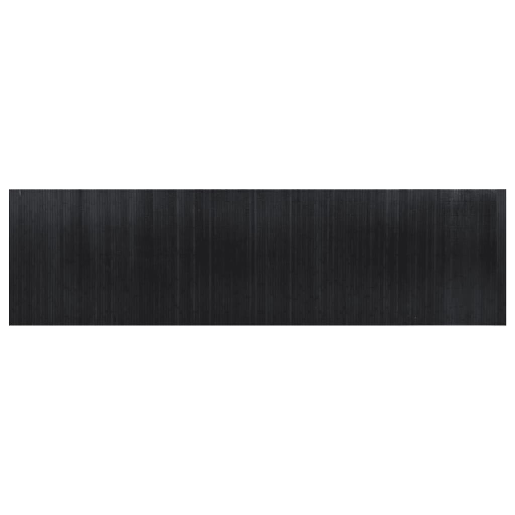 Paraván černý 165 x 600 cm bambus