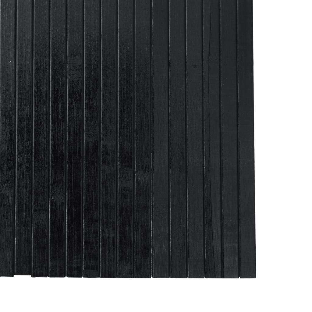 Paraván černý 165 x 600 cm bambus