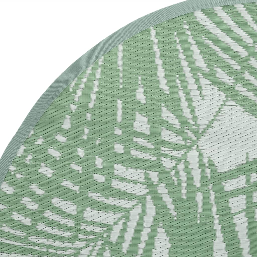 Venkovní koberec zelený Ø 160 cm PP